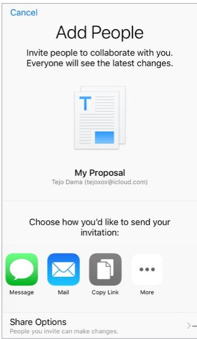 APPLE IPHONE 8 - Share files from iCloud Drive - 1