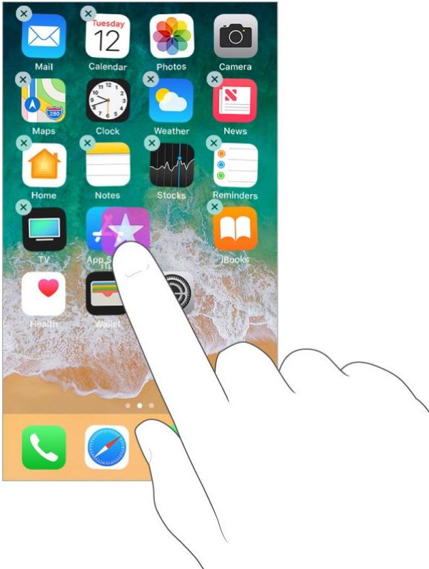 APPLE IPHONE 8 - Organize with folders - 1