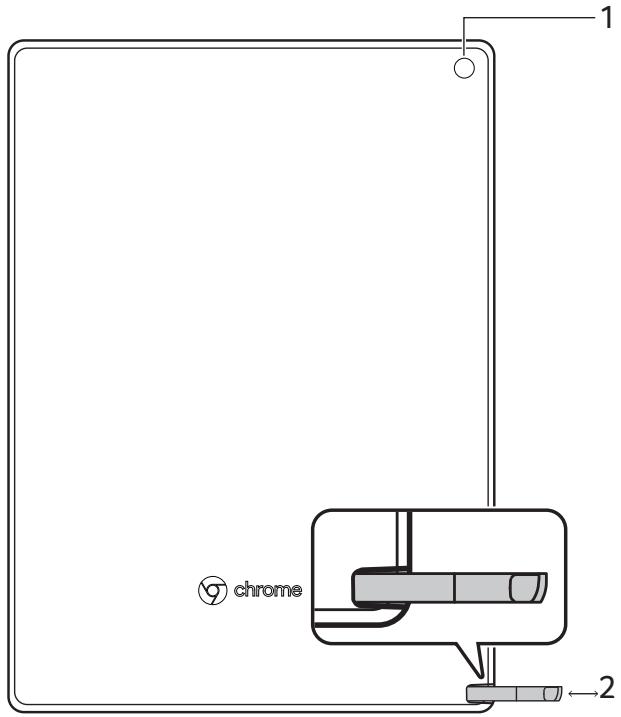 ACER CHROMETAB D651N-K8FS STYLET - Rear view - 1