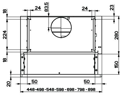 AIRLUX AHT93IXN - Encombrement - 2
