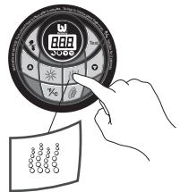 BESTWAY ROND PALM SPRINGS - As previously outlined, test the pump and press the Lay-Z-Massage button to activate the pump. - 1