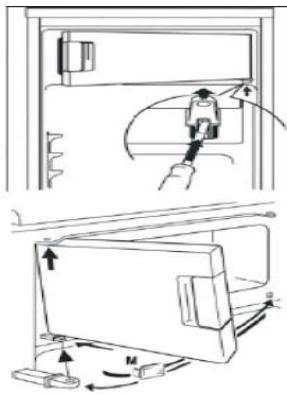 BOMANN GS 7232 - Reverse the freezer flap opening - 1