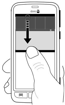 DORO PHONEEASY 631 - Ouvrir le panneau de notification - 1