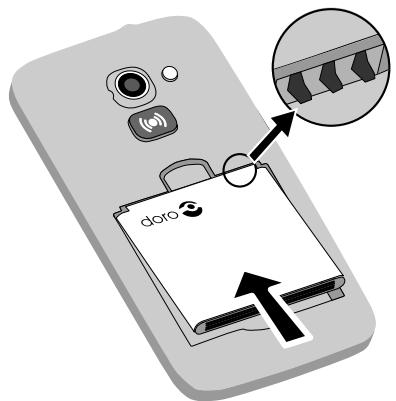 DORO 6030 GRAPHITE - Insérer la batterie - 1