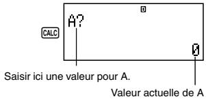 CASIO GRAPH 25 PRO / 25 E - Exemple de calculs utilisant CALC - 2
