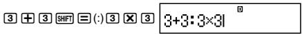 CASIO GRAPH 25 PRO / 25 E - Utilisation d'instructions multiples dans les calculs - 1