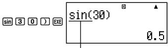 CASIO GRAPH 25 PRO / 25 E - Saisie d'une fonction entre parenthèses - 1