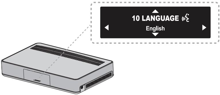 BOSE SOUNDTOUCH 220 - Mise sous tension du système et sélection de la langue - 1