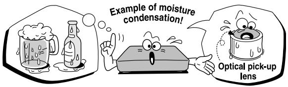 TOSHIBA SD-470EKE - Notes on moisture condensation - 1