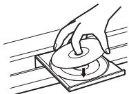 TOSHIBA SD5010KE - Place the disc on the disc tray. - 1