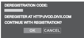 TOSHIBA SD5010KE - DivX® Deregistration - 1