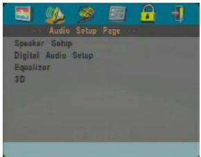 YAMAHA S550 - Audio Setup menu - 1