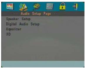 YAMAHA S559 - Audio Setup menu - 1