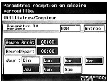 KONICA MINOLTA BIZHUB C224 - BIZHUB C224E - Spécifier la période d'impression des documents reçus (paramètres réception) - 5