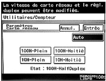 KONICA MINOLTA BIZHUB C224 - BIZHUB C224E - Pour spécifier les paramètres de la carte réseau - 2