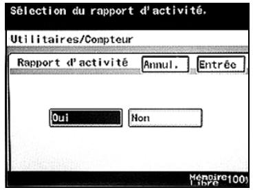 KONICA MINOLTA BIZHUB C224 - BIZHUB C224E - Spécifier les paramètres du rapport d'activité - 3