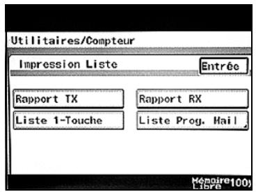 KONICA MINOLTA BIZHUB C224 - BIZHUB C224E - Vérifier les destinations enregistrées sous les boutons 1-Touche (liste 1-Touche) - 2