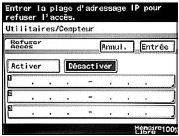 KONICA MINOLTA BIZHUB C224 - BIZHUB C224E - Pour spécifier les réglages de filtrage IP - 2