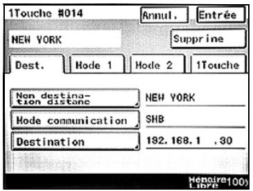 KONICA MINOLTA BIZHUB C224 - BIZHUB C224E - Changer ou effacer un bouton 1-touche - 2