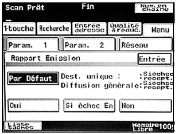 KONICA MINOLTA BIZHUB C224 - BIZHUB C224E - Pour spécifier les conditions d'impression du rapport d'émission - 3