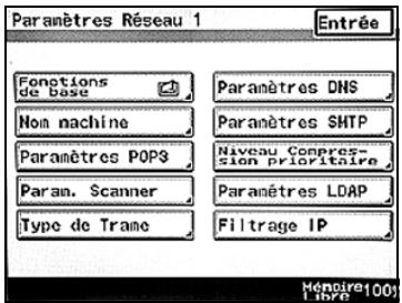 KONICA MINOLTA BIZHUB C224 - BIZHUB C224E - Paramètres DNS - 1