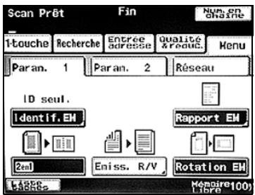 KONICA MINOLTA BIZHUB C224  -  BIZHUB C224E - Appuyez sur [param. 1], fais sur [2EN1] - 1