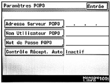 KONICA MINOLTA BIZHUB C224 - BIZHUB C224E - Adresse serveur POP3 - 1