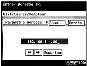 KONICA MINOLTA BIZHUB C224 - BIZHUB C224E - Paramètre d'adresse IP - 2
