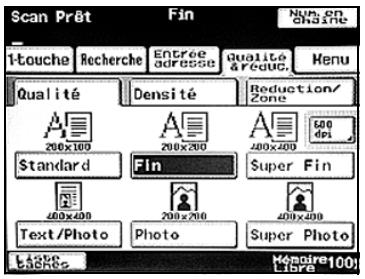 KONICA MINOLTA BIZHUB C224 - BIZHUB C224E - Pour spécifier la qualité de la numérisation - 2