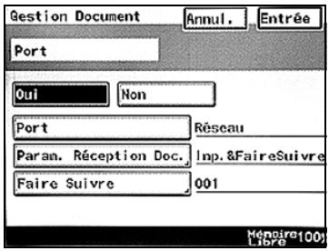 KONICA MINOLTA BIZHUB C224 - BIZHUB C224E - Pour spécifier la méthode de traitement des documents reçus - 5