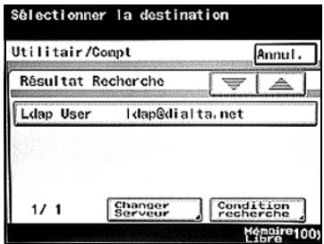 KONICA MINOLTA BIZHUB C224 - BIZHUB C224E - Pour enregistrer les informations de destination sous les boutons 1-touche - 6