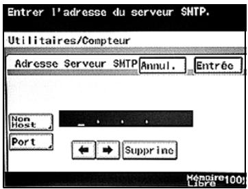 KONICA MINOLTA BIZHUB C224 - BIZHUB C224E - Adresse du serveur SMTP - 2