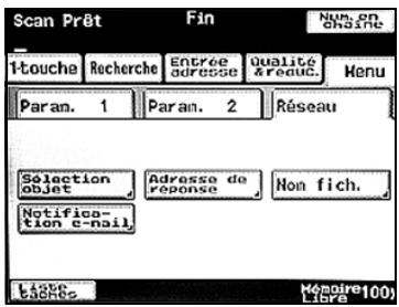 KONICA MINOLTA BIZHUB C224 - BIZHUB C224E - Spécifier une adresse e-mail de réponse - 1