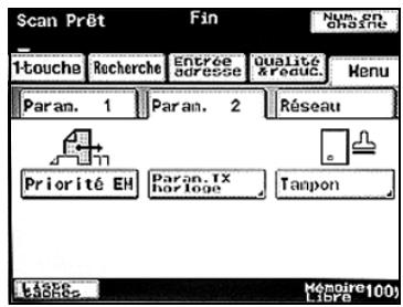 KONICA MINOLTA BIZHUB C224 - BIZHUB C224E - Spécifier le paramètre tampon - 1