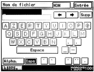 KONICA MINOLTA BIZHUB C224  -  BIZHUB C224E - Tapez le nom de fichier, et appuyez sur [entrée]. - 1