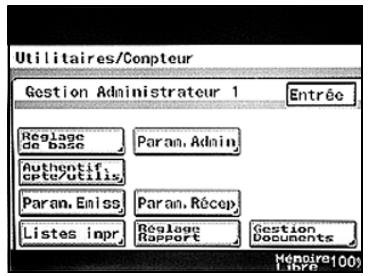 KONICA MINOLTA BIZHUB C224 - BIZHUB C224E - Spécifier les paramètres du rapport d'activité - 1