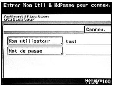 KONICA MINOLTA BIZHUB C224 - BIZHUB C224E - Si les réglages authentication utilisés ont été spécifiés - 2