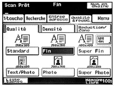 KONICA MINOLTA BIZHUB C224 - BIZHUB C224E - Pour spécifier la qualité de la numérisation - 2