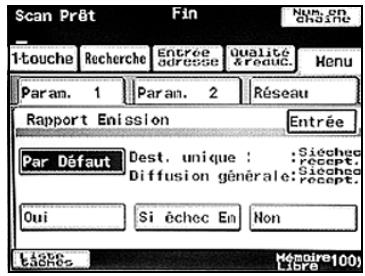 KONICA MINOLTA BIZHUB C224  -  BIZHUB C224E - Appuyez sur [param. 1], faites sur [rapport EM] - 2