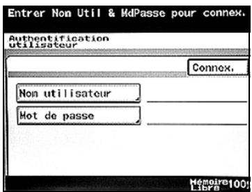 KONICA MINOLTA BUSINESS HUB 282 & BIZHUB 282 - Si les réglages authentication utilisés ont été spécifiés - 1