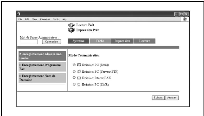 KONICA MINOLTA BUSINESS HUB 282 & BIZHUB 282 - Modifier les paramètres d'une destination 1-touche - 2