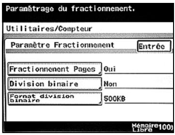 KONICA MINOLTA BUSINESS HUB 282 & BIZHUB 282 - Paramètres fractionnement - 2