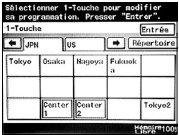 KONICA MINOLTA BUSINESS HUB 282 & BIZHUB 282 - Changer ou effacer un bouton 1-touche - 1