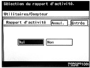 KONICA MINOLTA BUSINESS HUB 282 & BIZHUB 282 - Spécifier les paramètres du rapport d'activité - 3