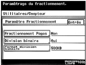 KONICA MINOLTA BUSINESS HUB 282 & BIZHUB 282 - Paramètres fractionnement - 3