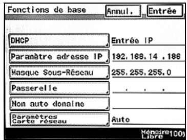 KONICA MINOLTA BUSINESS HUB 282 & BIZHUB 282 - Paramètre d'adresse IP - 1