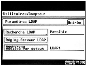 KONICA MINOLTA BUSINESS HUB 282 & BIZHUB 282 - Pour spécifier les réglages du serveur LDAP - 1