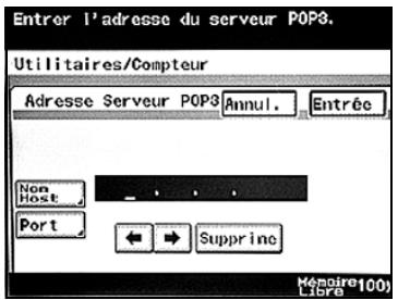 KONICA MINOLTA BUSINESS HUB 282 & BIZHUB 282 - Adresse serveur POP3 - 2