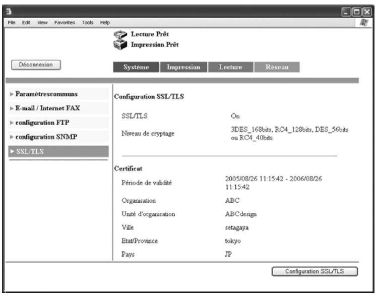 KONICA MINOLTA BUSINESS HUB 282 & BIZHUB 282 - Lors de la création d'un certificat - 1