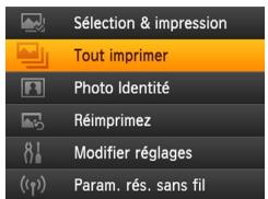 CANON CP 1000 - Accédez au menu. - 1